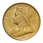8g Gold Sovereign Coin (Victoria Old Head)