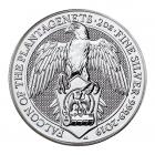 2 Oz Silver Queen&#039;s Beast Falcon Of The Plantagenets (2019)