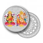 1 Oz Diwali Lakshmi and Ganesha Silver Coin Gift Set