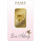 1 Ounce Love Always PAMP Investment Gold Bar (999.9) 