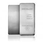 1KG Metalor Investment Silver Bar .999
