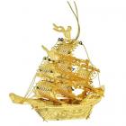 24ct Gold Dipped Christmas Gold Ship