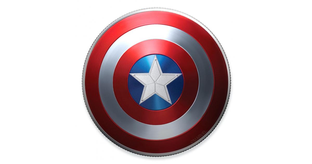 10g Captain America Shield Silver Coin ( Gift Box ) .999