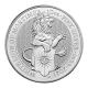 10 Ounce Silver Queens Beast White Lion Of Mortimer image