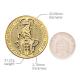 1 Oz Queen&#039;s Beast Yale Of Beaufort Gold Coin image