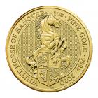 1 Oz Queen&#039;s Beast The White Horse Of Hanover Gold Coin 