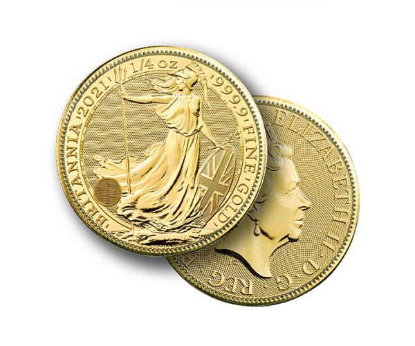 1/4 Oz Gold Britannia Coin (2021) image