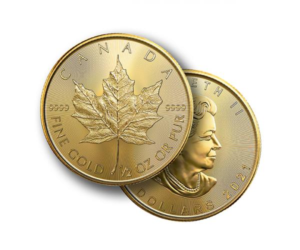 1/2 Oz Gold Maple Leaf (2021) image