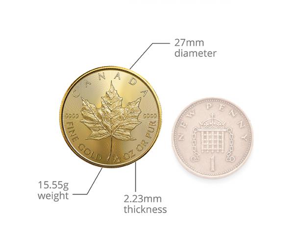 1/2 Oz Gold Maple Leaf (2021) image