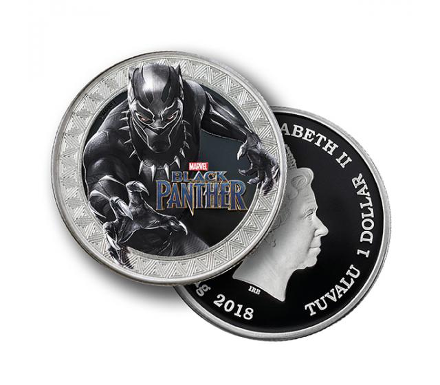 1 Ounce Marvel Series Black Panther Silver Coin (Gift Set) .999