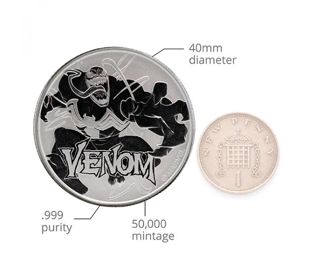 1 Ounce Venom Silver Coin .999 | Gold Bank