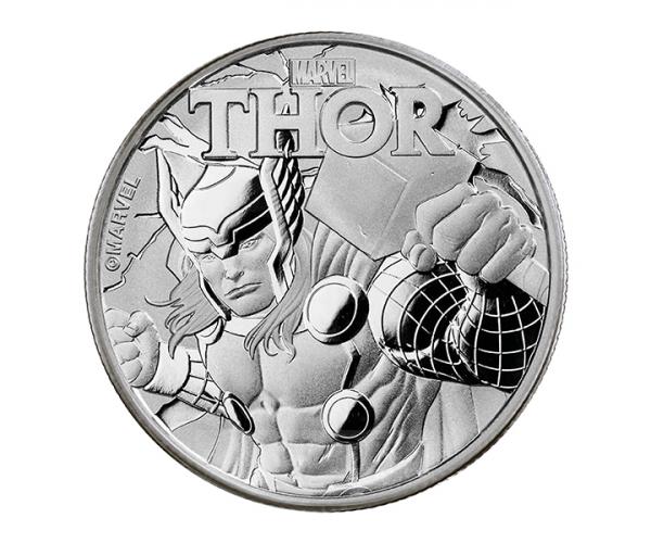 1 Ounce Marvel Series Thor Silver image