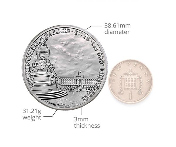 1 Ounce Silver Buckingham Palace (2019) image