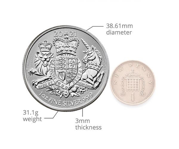 1 Ounce Silver Royal Arms image
