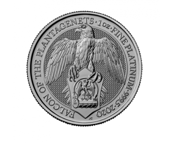 1 Ounce Platinum Queen&#039;s Beast (Falcon Of The Plantagenets) image