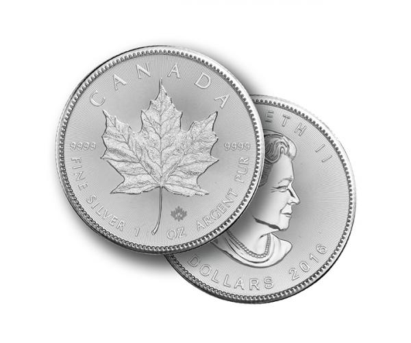1 Oz Silver Maple Leaf (Mixed Years) .999 image