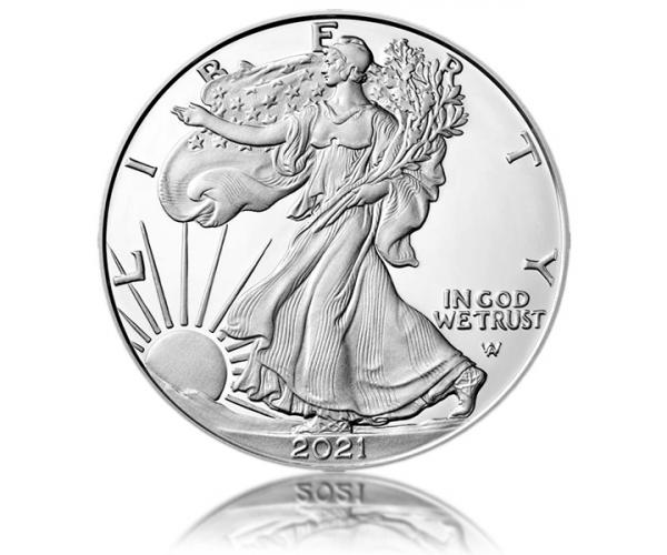 1 Ounce Silver American Eagle Coin (2021) image
