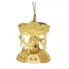 24ct Gold Dipped Christmas Golden Carousel