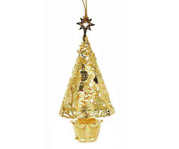 24ct Gold Dipped Christmas Golden Tree image
