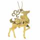 24ct Gold Dipped Christmas Gold Reindeer image