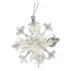 Pure Silver Dipped Silver Snowflake