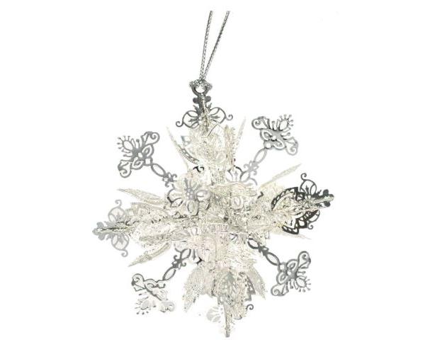 Pure Silver Dipped Silver Snowflake image