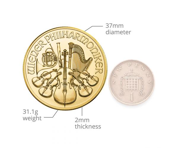 1 Oz Gold Philharmonic Coin (2022) image