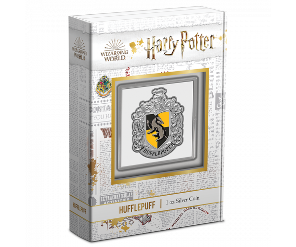 1 Oz Silver Harry Potter Hufflepuff Crest image