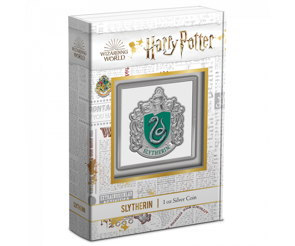1 Oz Silver Harry Potter Slytherin Crest image