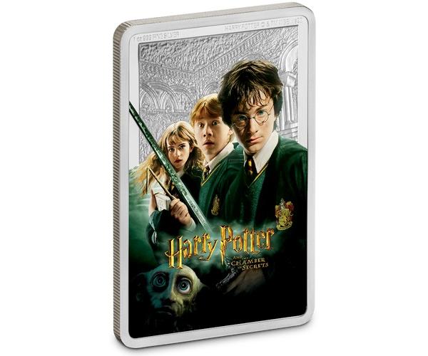 1 Ounce Silver Harry Potter Movie Poster The Chamber of Secrets Coin image