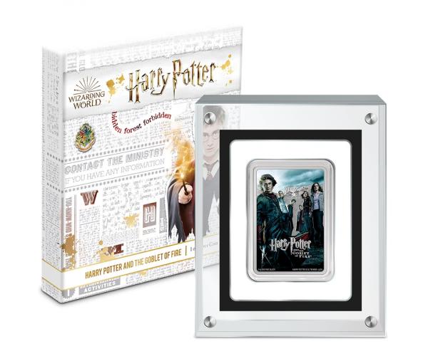 1 Ounce Silver Harry Potter Movie Poster The Goblet Of Fire Coin image