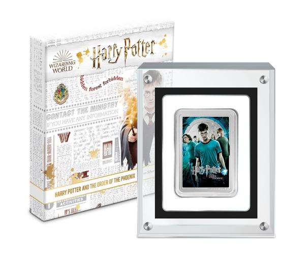 1 Ounce Silver Harry Potter Movie Poster The Order Of The Phoenix Coin image