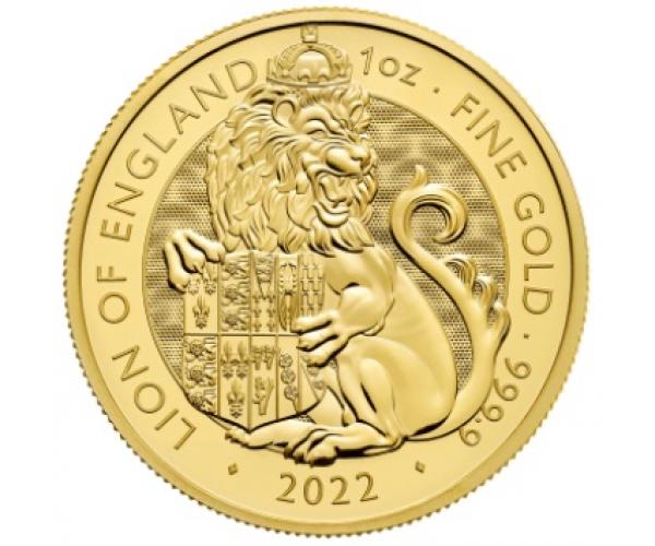 1 Ounce Tudor Beast The Lion of England Gold Coin (2022) image