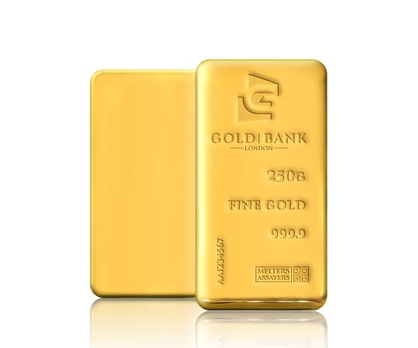 250 Gram Gold Bank Investment Gold Bar (999.9) image