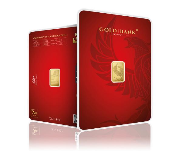 1 Gram Gold Bank Investment Gold Bar (Phoenix Edition) 999.9 image