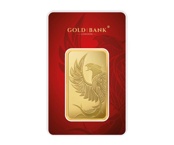 100 Gram Gold Bank Investment Gold Bar Phoenix Edition 999.9 image