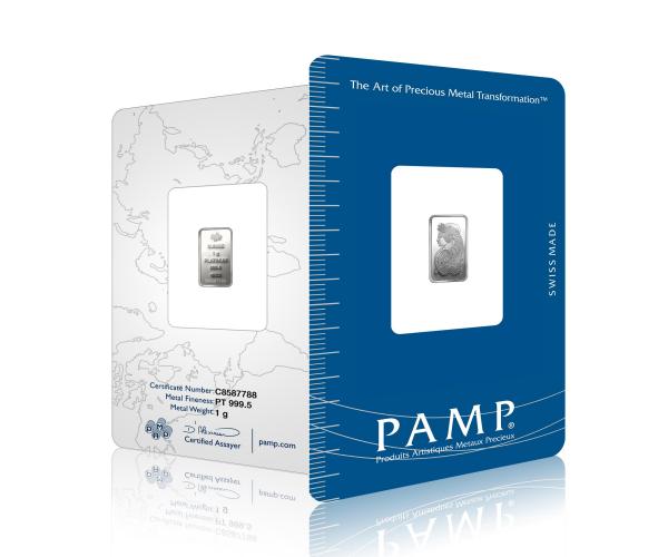 1 Gram PAMP Investment Platinum Bar (999.5) image