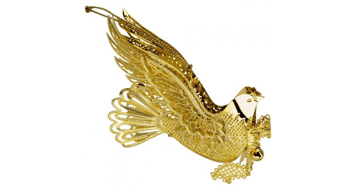 24ct Gold Dipped Christmas Gold Dove | Gold Bank