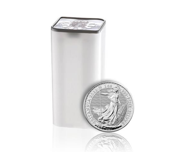 1 Ounce (Mixed Years) Silver Britannia Coin Tube (25pcs) image
