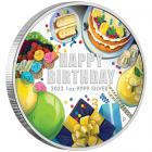 1 Oz Happy Birthday 2023 Coloured Silver Coin .999