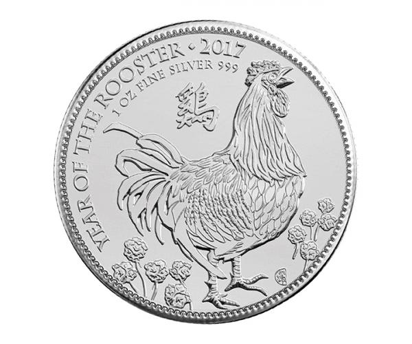 1 Ounce Silver Lunar Series Rooster (2017) image