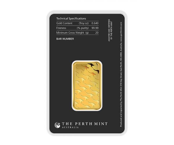 20 Gram Perth Mint Gold Investment Bar (999.9) image