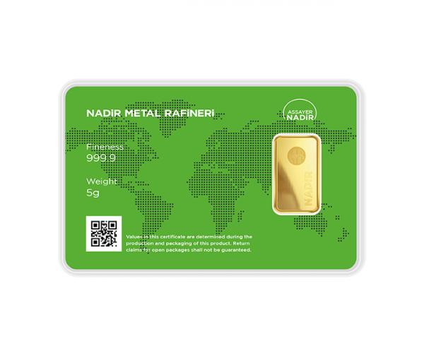 5 Gram Nadir Investment Gold Bar (999.9) image