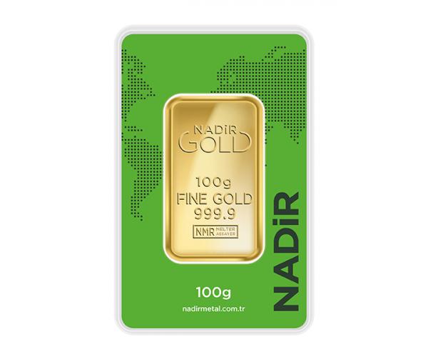 100 Gram Nadir Investment Gold Bar (999.9) image