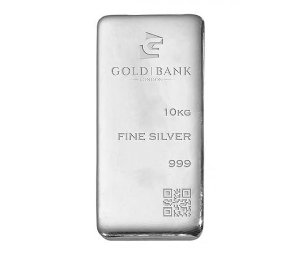 10KG Gold Bank Silver Investment Bars (Mega Box) .999 image