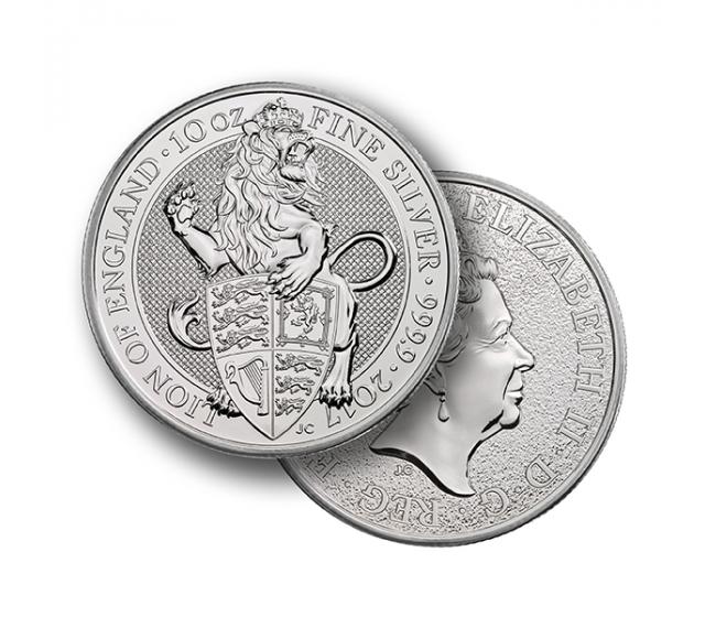 10 Ounce Queens Beast Lion Of England Silver Coin .999