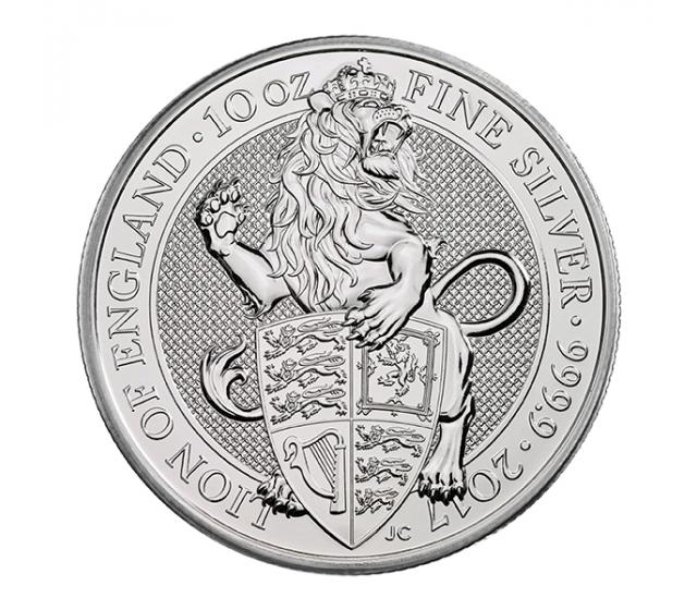 10 Ounce Queens Beast Lion Of England Silver Coin .999