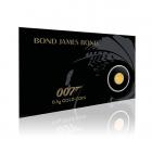 0.5 Gram 007 James Bond Gold Coin In Card