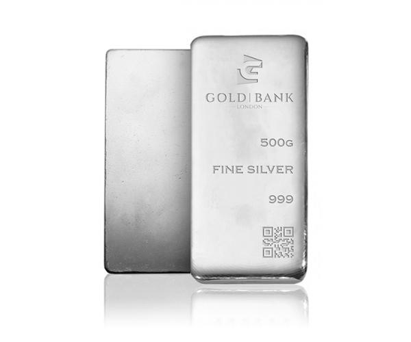 500 Gram Gold Bank Investment Silver Bar .999 image