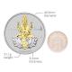 1 Oz Diwali Laxmi Gilded Medallion Silver Coin Gift Set image